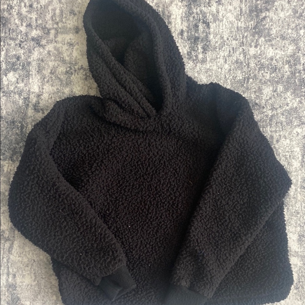 Fleece Black Hoodie